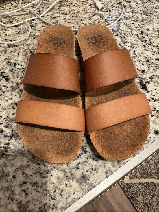 Reef Shoes - Reef womens Double-Strap Slide Sandals in Brown/Tan